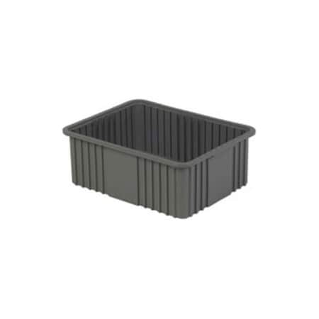 Lewisbins LEWISBins Divider Box NDC3080 22-3/8 x 17-3/8 x 8, Gray, PK4 NDC3080  Grey